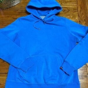 𝅺nike Logo Hoodie Sweatshirt Blue Size Youth Large.